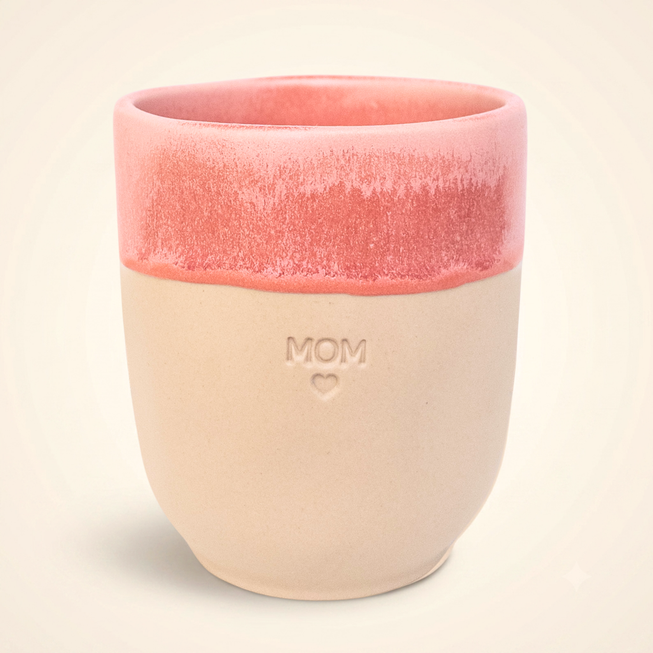 Steingut-Becher MOM